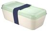 Контейнер для еды прямоугольный 0,75 л крышка зеленая милан
