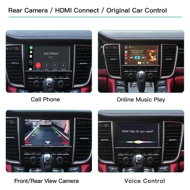 Wireless CarPlay Android auto For Panamera Cayenne Macan Cayma 911 918 PCM 3.1 Support Mirror Link AirPlay Camera