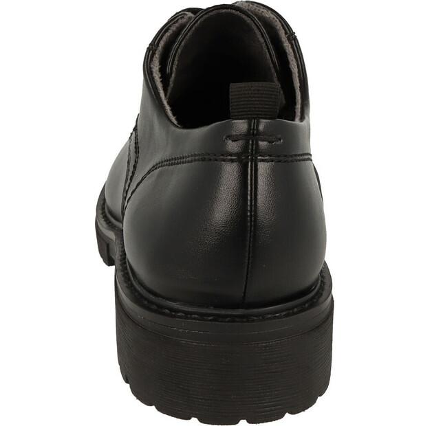 Женские полуботинки Jana Shoes Oxford vegan чёрные