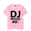 Футболка свободного кроя, летняя, для мужчин и женщин, с принтом Dj Mode, светящиеся футболки в стиле хип-хоп, с коротким рукавом, Harajuku DJ, светящаяся футболка для мужчин
