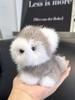 Новая Настоящая Норка Милая Собака Кукла Щенок Брелок Подвеска Игрушки Брелок Сумка Шарм Украшение Помпон Плюшевые Украшения Подарки