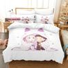 Комплект постельного белья Re Zero Single Twin Full Queen King Size Комплект постельного белья Aldult Kid Bedroom Duvetcover Sets 3D Print Anime Bed Sheet Set