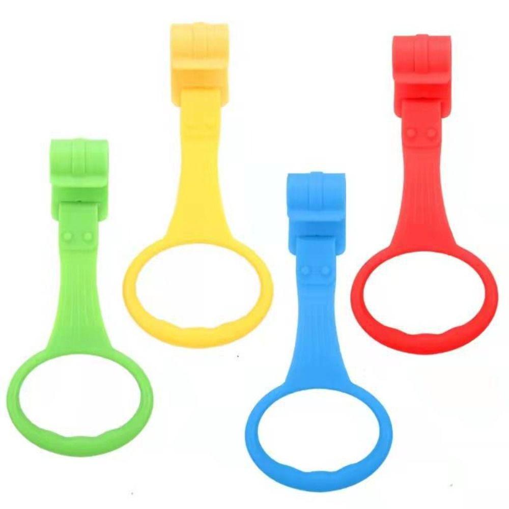 2/4PCS Light Weight Playpen Pull Ring Plastic Baby Toys Comfortable Baby Crib Hooks Baby