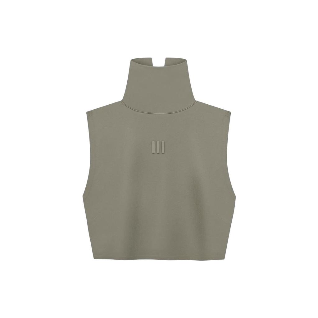Adidas Fear Of God X  Athletics Collection FW23 Nylon Solid Color Stand Collar Sports Vest Women Vests Clay IV9295