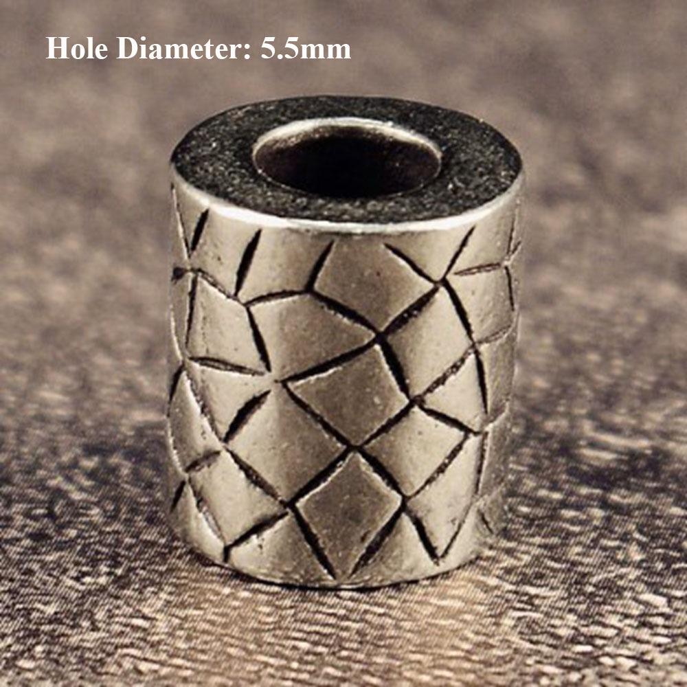 Браслет-кольцо ручной работы в стиле ретро с бусинами, шнурок-подвеска, EDC инструмент для улицы