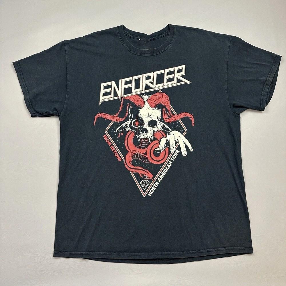 Редкая футболка Enforcer Band From Beyond Tour Черная S-5XL Концертная футболка HL182 Унисекс