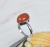 Carnelian Gemstone Ring, Solid 925 Sterling Silver Ring, Birthstone Ring, Fashion Ring, Unisex Ring