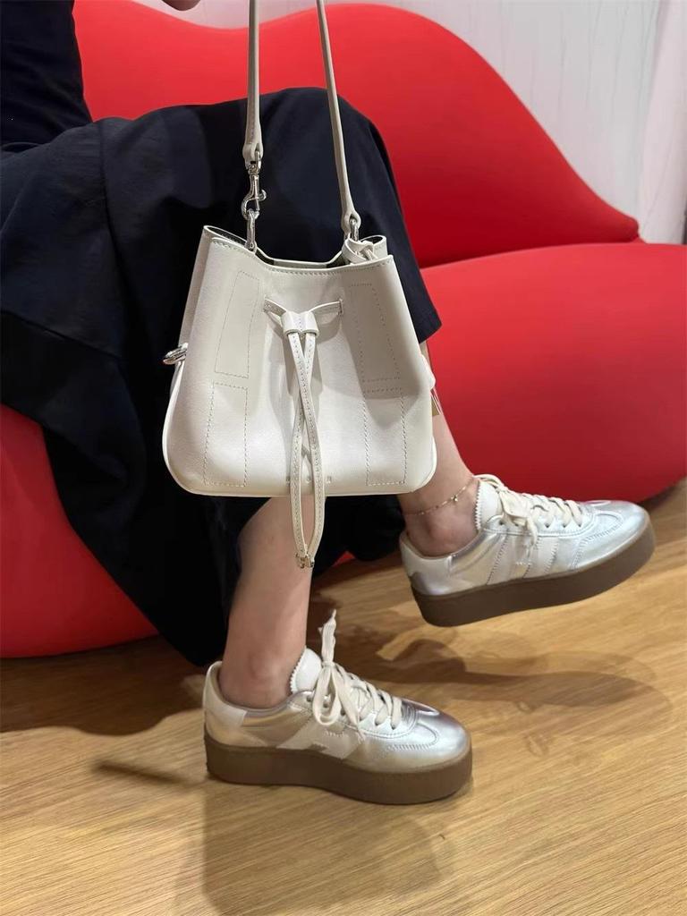 Женские кеды Hogan из натуральной кожи с цветовыми блоками, вдохновленные Тань Цзяньци - Белые печенье, повседневная обувь на шнуровке