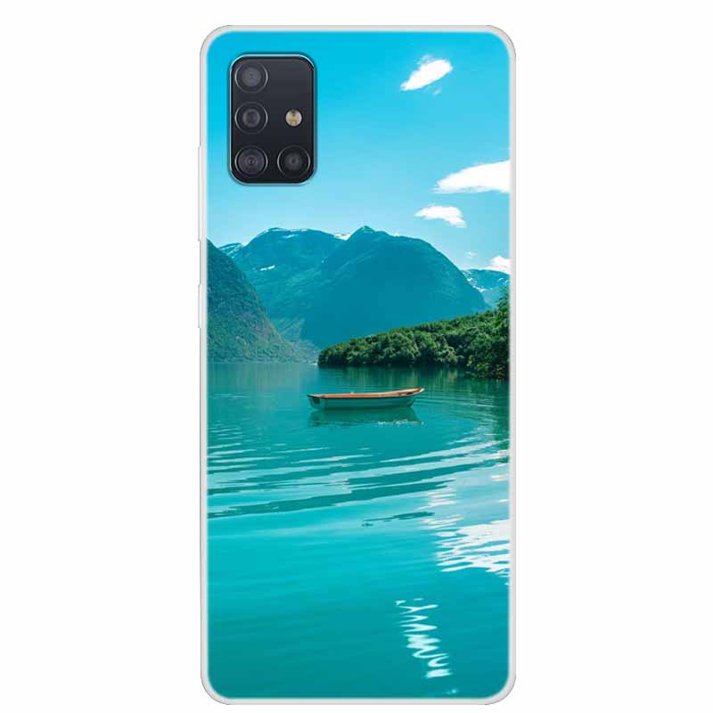 Для чехла Samsung Galaxy A71 A51 M31 Чехол M31S Мягкий силиконовый задний чехол для Samsung A71 M31S Чехол A 51 Ударопрочный чехол M31 Чехол