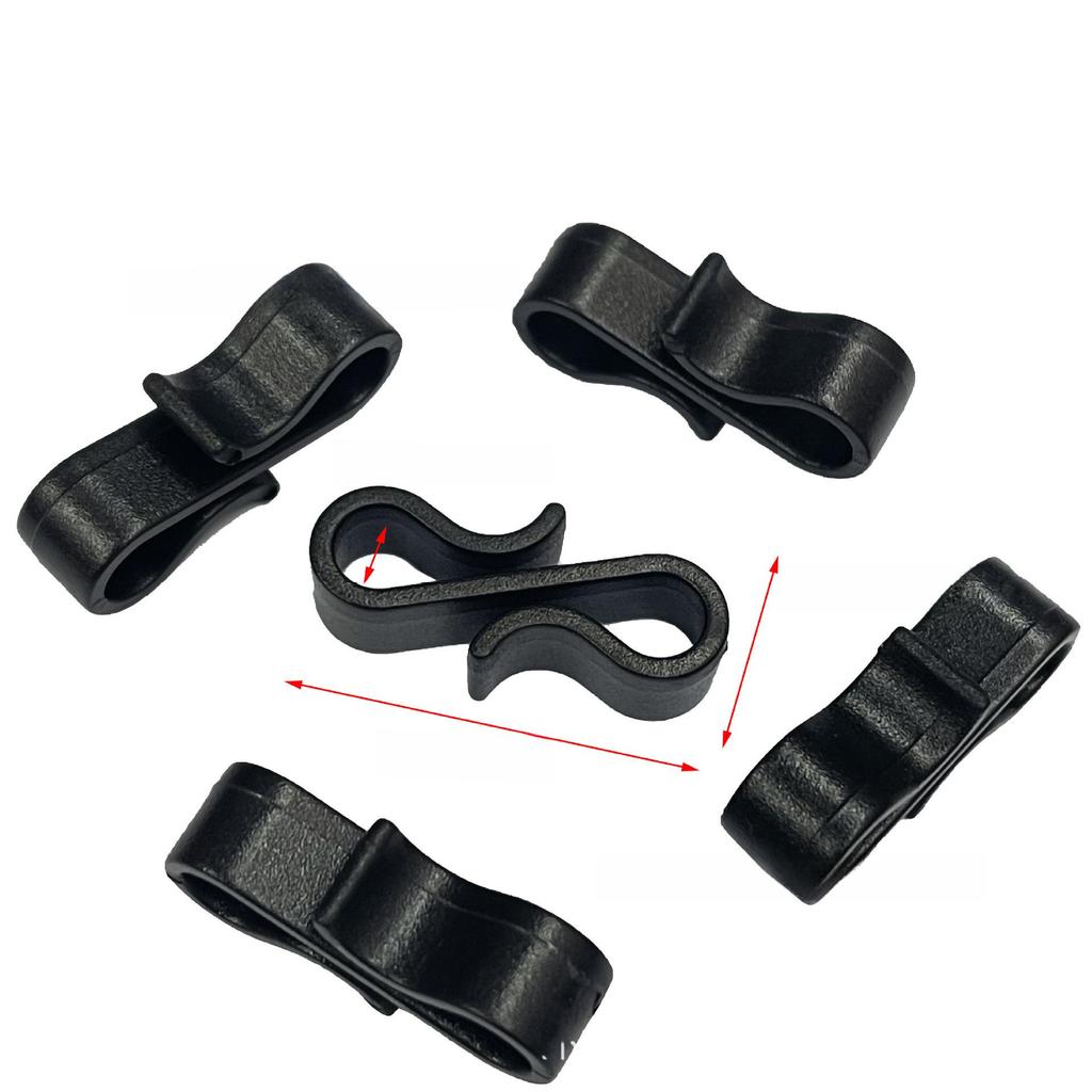 Пластиковый S-образный вращающийся крючок с двумя головками, пряжкой-собачкой и круглым крючком-косточкой