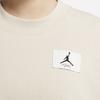 Jordan Свитшот с вышитым логотипом, однотонный трикотажный с круглым вырезом, женские топы, песочно-белый DM5190-126