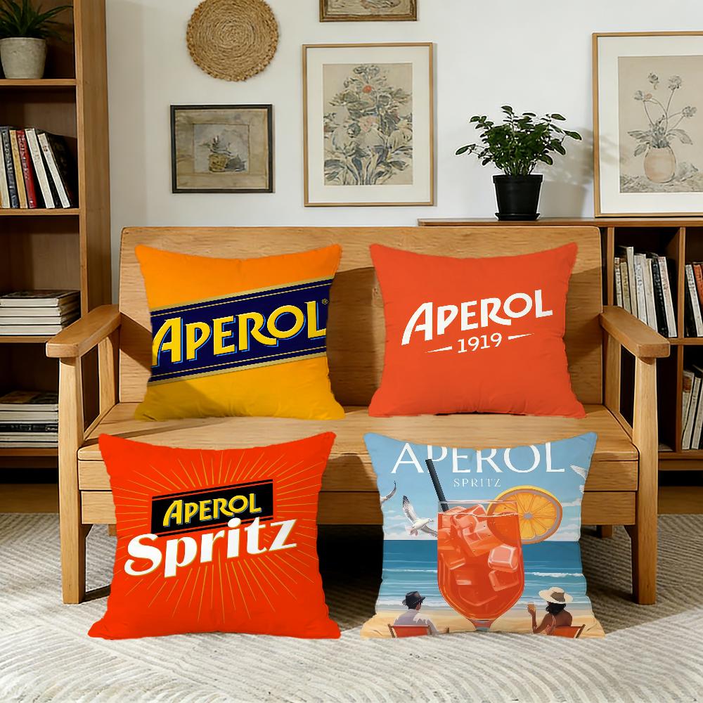 AAperol logo SSpritzz наволочка Для Подушки Печать Декор Дивана Дом Машина Комната Кофейня Офис Nordic Simplicity