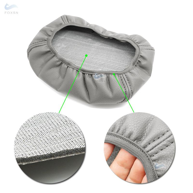 Серый чехол на подлокотник из искусственной кожи с губкой для VW Golf 7 2014 2015 2016 2017 2018, чехол для внутреннего центрального подлокотника с управлением