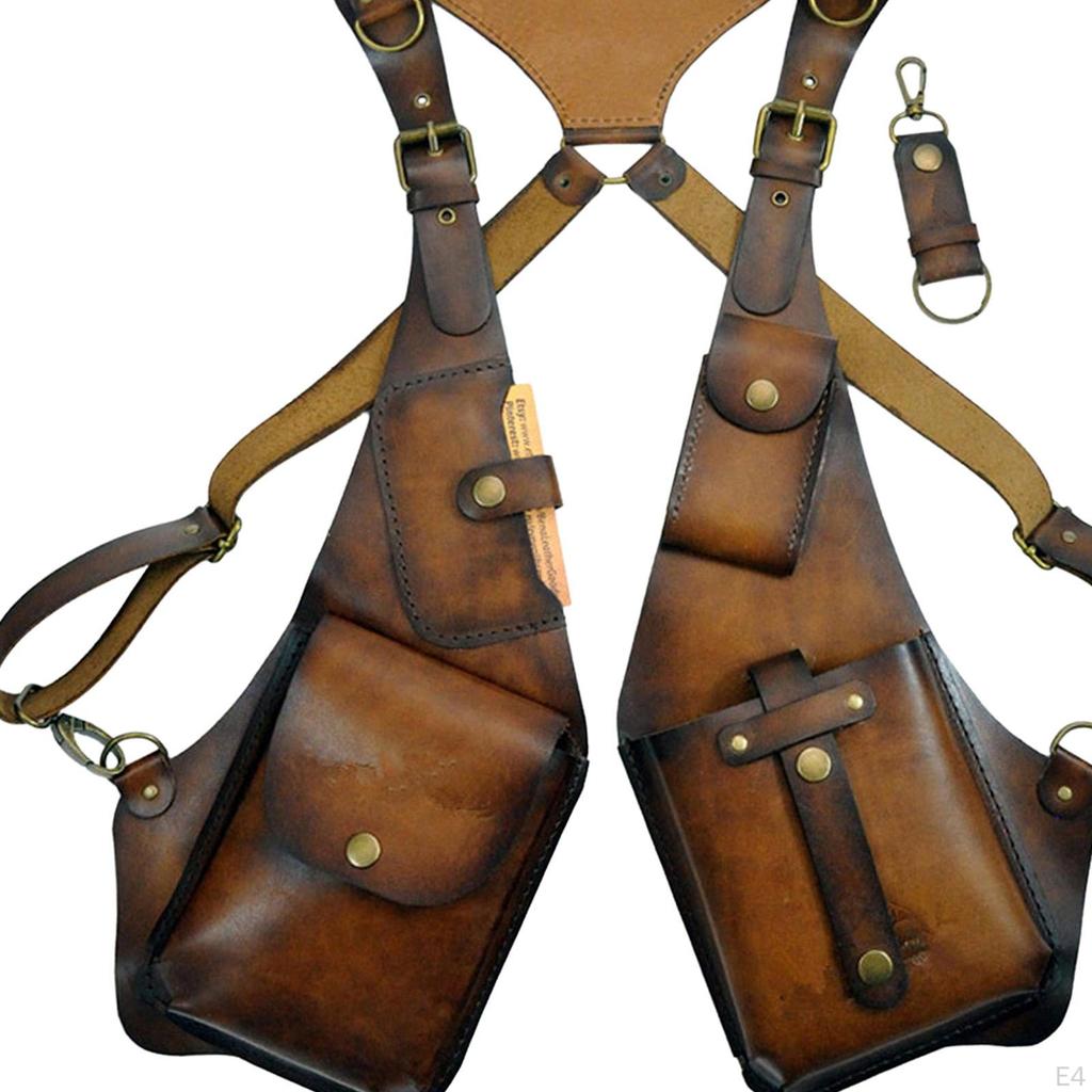 Скрытая сумка через плечо под мышками, кожаный рюкзак для мужчин и женщин, кошелек, карман