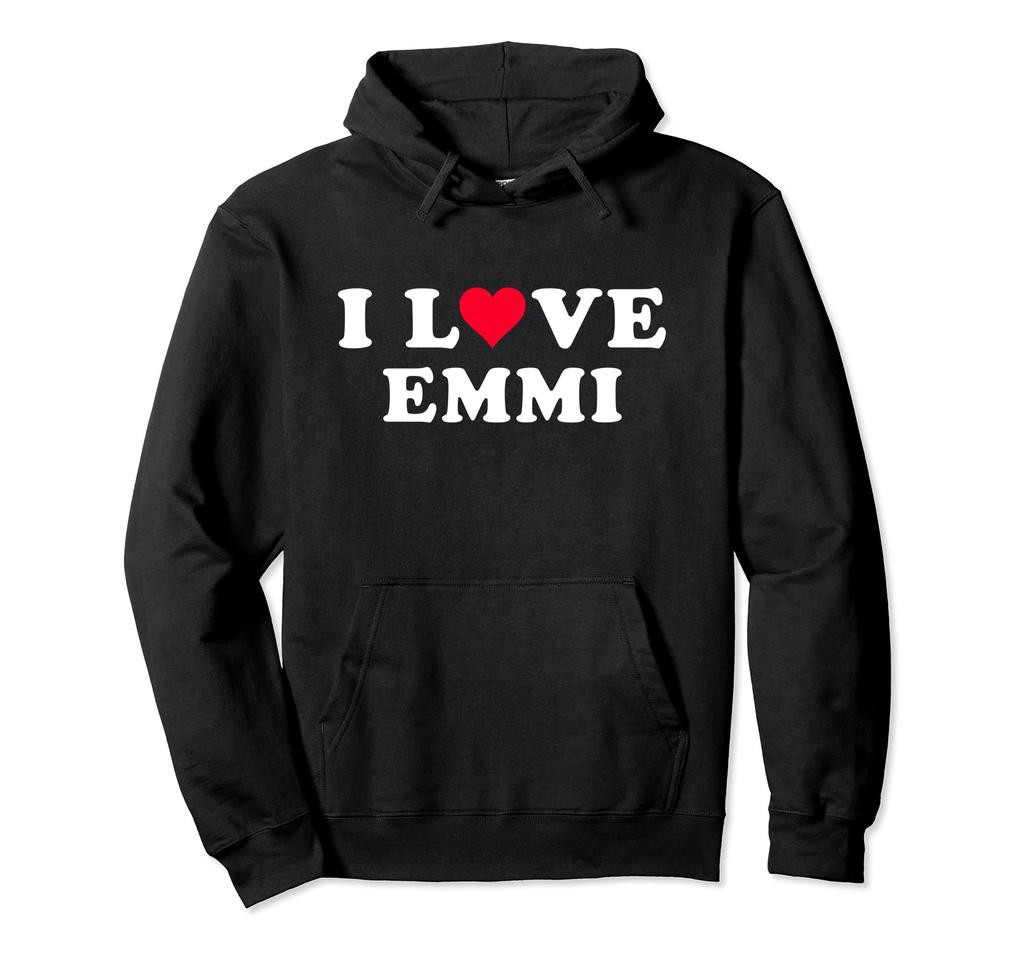 I Love Emmi Matching Girlfriend Boyfriend Emmi Name Hoodies &