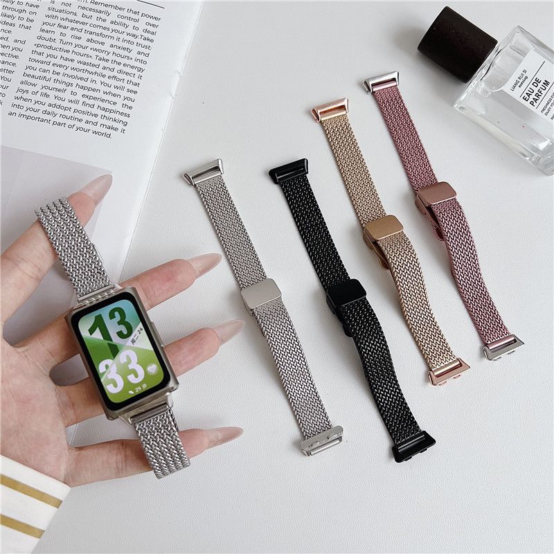 Магнитный Миланский Ремешок Для Умных Часов Huawei Band 11 Браслет Наручный Ремешок Для Huawei Band 11 Pro Металлический Ремешок Аксессуары