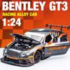 1:24 Bentley Continental GT3 Alloy Car Die-cast Alloy Toy Car Car Model Sound and Light Pull Back Sliding Function Car Toy Children Boy Gift