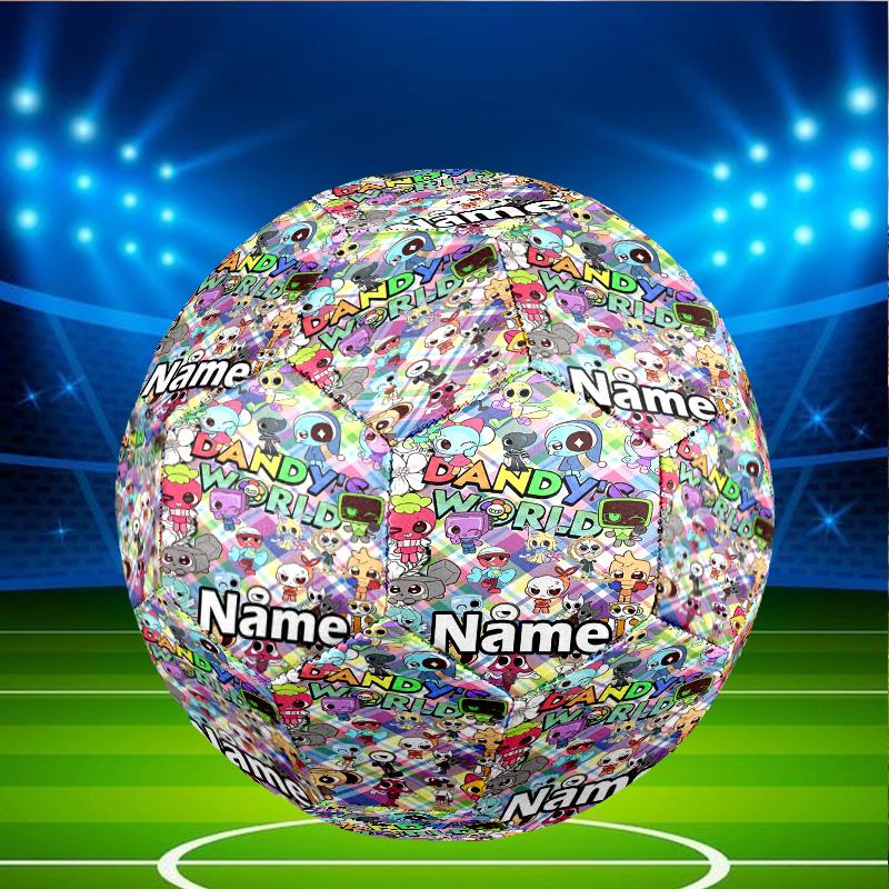 Custom Name Personalized Dandy's World Print Size 5 Soccer Ball Training & Match Football, for Team, Kicking, Gift for Football