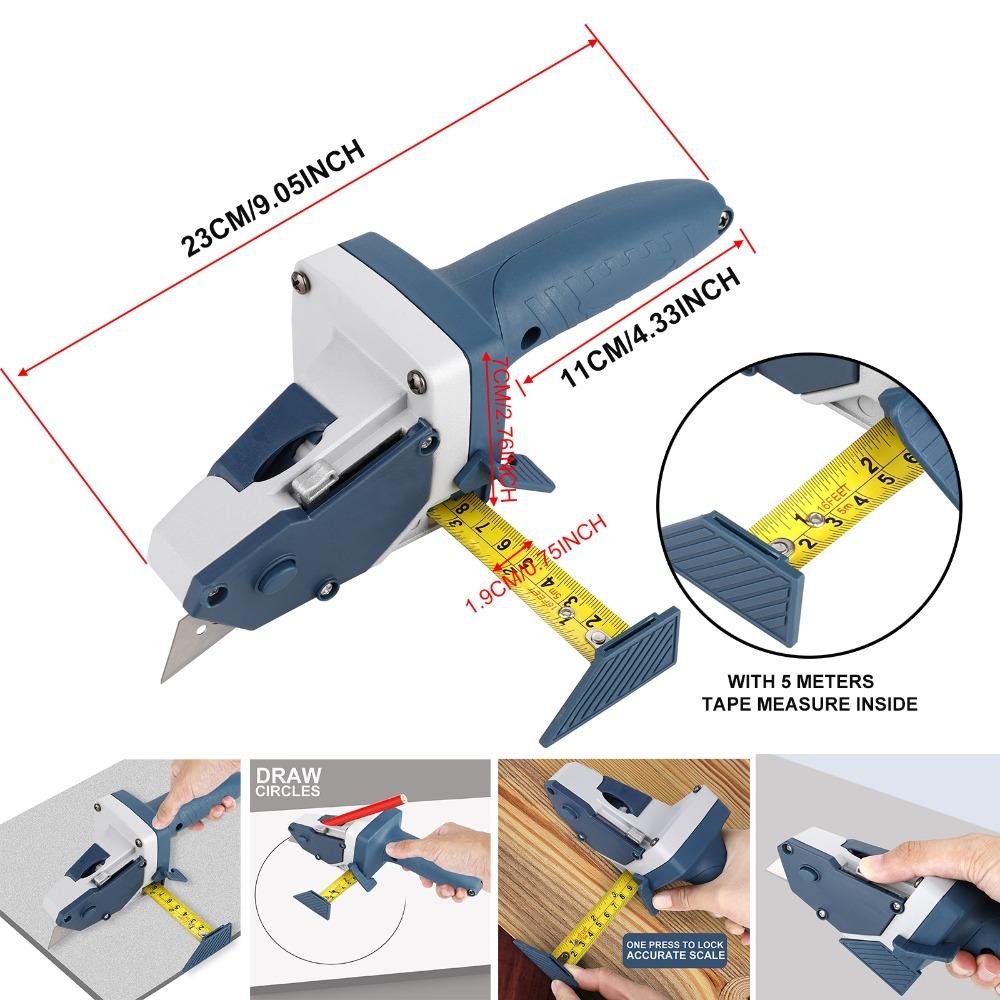Ручной инструмент для деревообработки Рулетка Кромкорез для гипсокартона Резак для гипсокартона Разметчик для гипсокартона