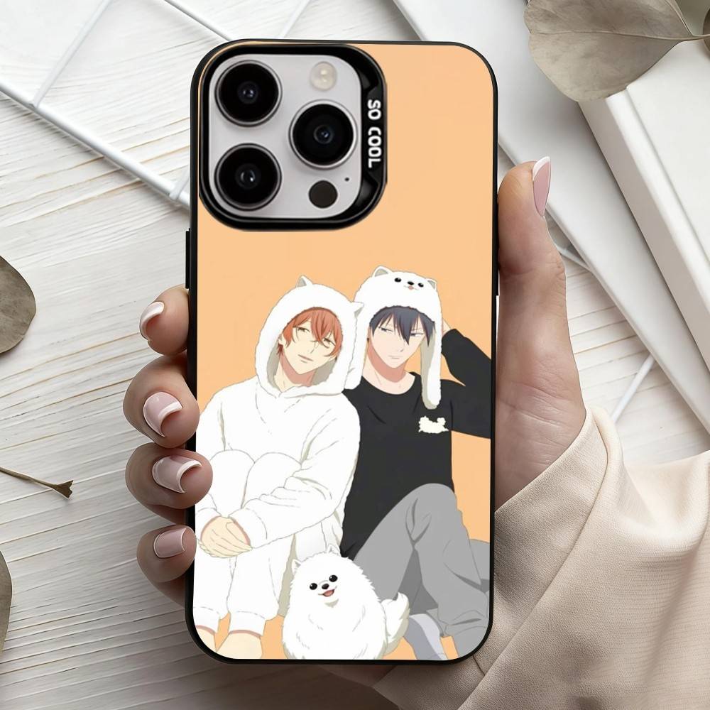 G-Given BL Аниме Рицука М-Мафую Сато Чехол для телефона Для iPhone17,16,15,14,13,12,11 Plus,Pro Max Конфетный Посеребренный Внутренний Чехол