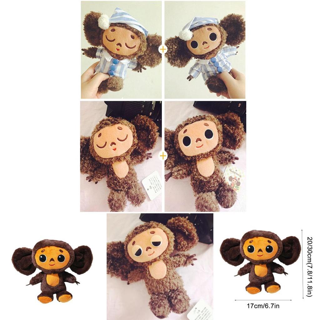 Милые плюшевые игрушки Чебурашка, обезьянка, мягкие куклы, детский рождественский подарок на день рождения