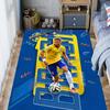 Brazilian Football Glory carpet Living room and bedroom mats printing Protective pad Room Office chair cushion
