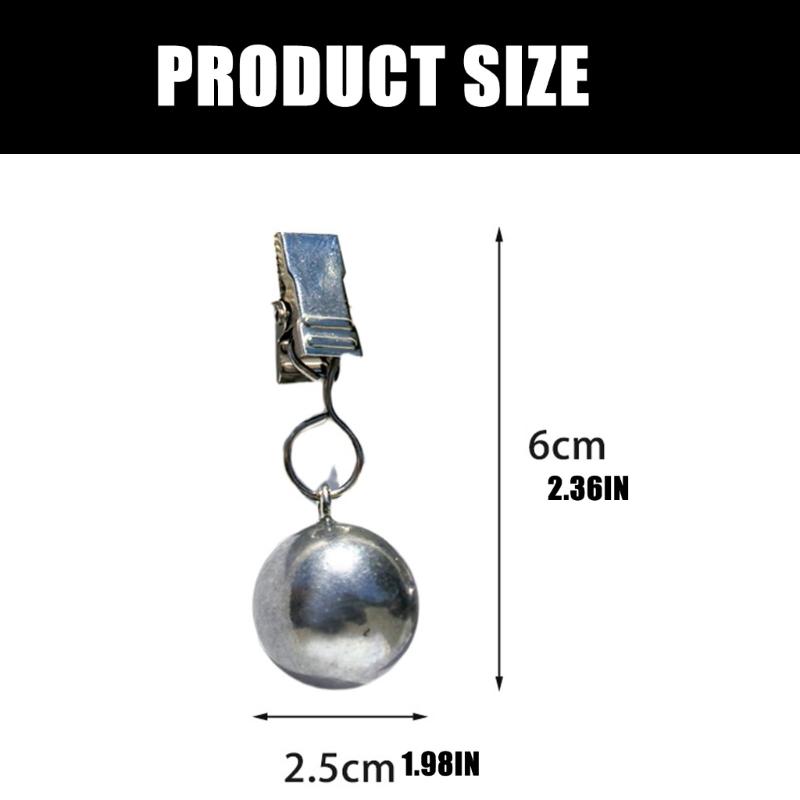 Металлические утяжелители для скатерти Портативные сферические зажимы Надежно фиксируют ткань на столах Идеально для домов Отелей Пикников Декораций мероприятий