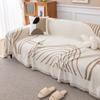New Modern Stripes Sofa Towel Chenille Sofa Towel Non-slip Cloth Couch Cover Living Room Universal Dustproof Blanket Cover Cloth