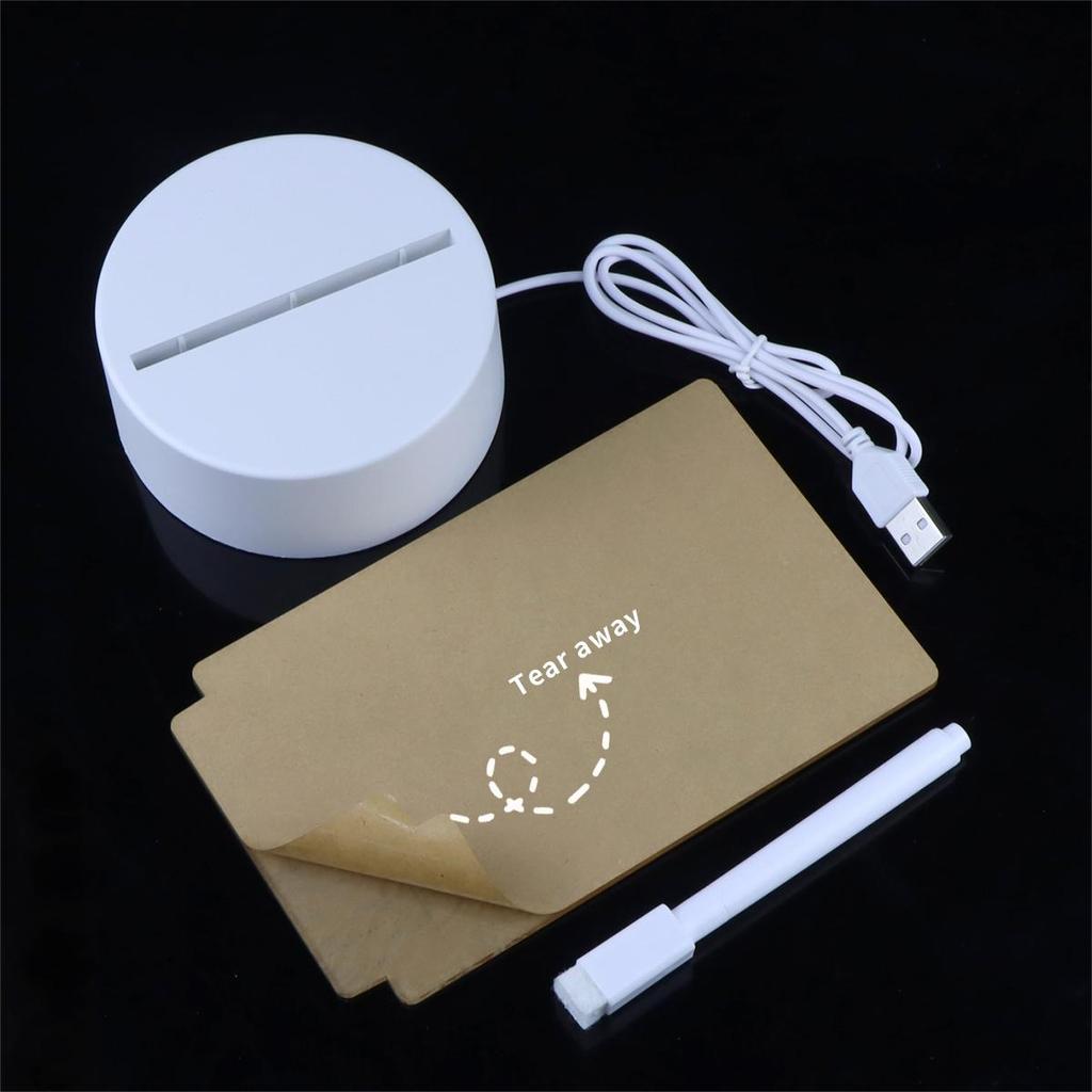Креативная доска для заметок, USB светодиодный ночник, доска объявлений, праздничный светильник с ручкой, подарок для детей, украшение для подруги, ночник