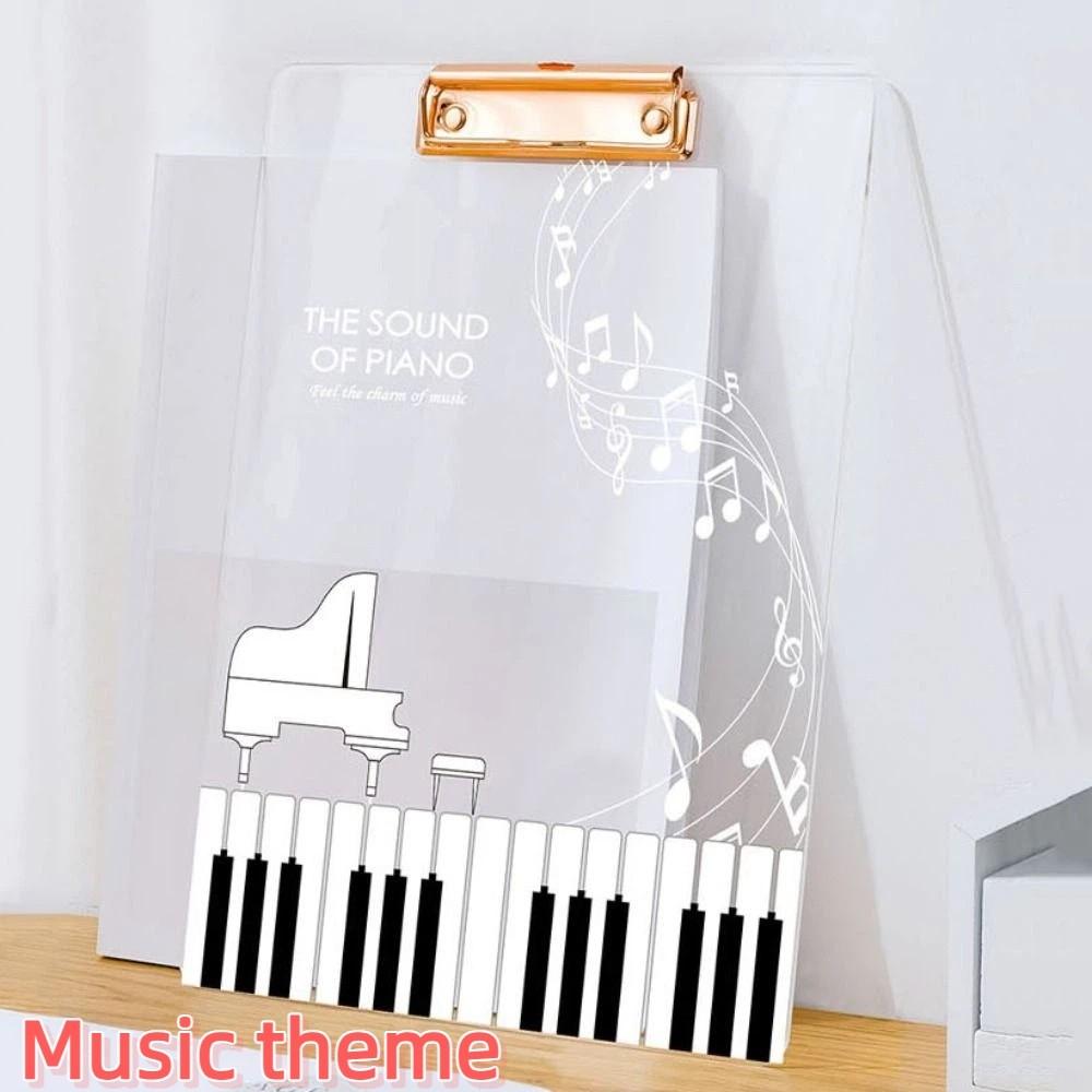 Thickened Writing Clipboard Transparent Document Holder Paper Clip Board Business Meeting