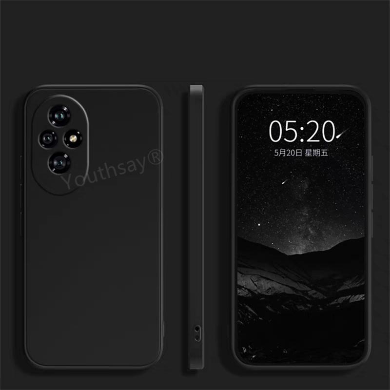 Роскошный Чехол Для Honor 200 Чехол Honor 200 Fundas Coque Жидкий Силикон Мягкий ТПУ Задняя Крышка Honor 200 Pro