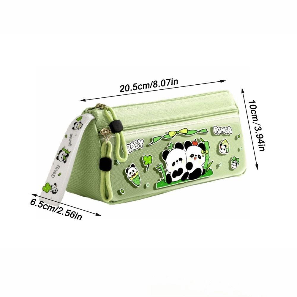 Large Capacity Pen Bag Portable Pencil Pouch New Panda Pencil Case School Supplies