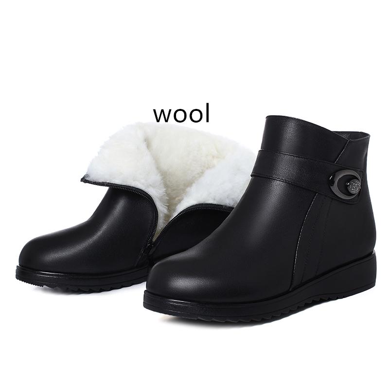 Зимние ботинки для женщин. Зимние сапоги. Женские нескользящие женские повседневные ботинки. Теплые женские ботинки на массивном каблуке.