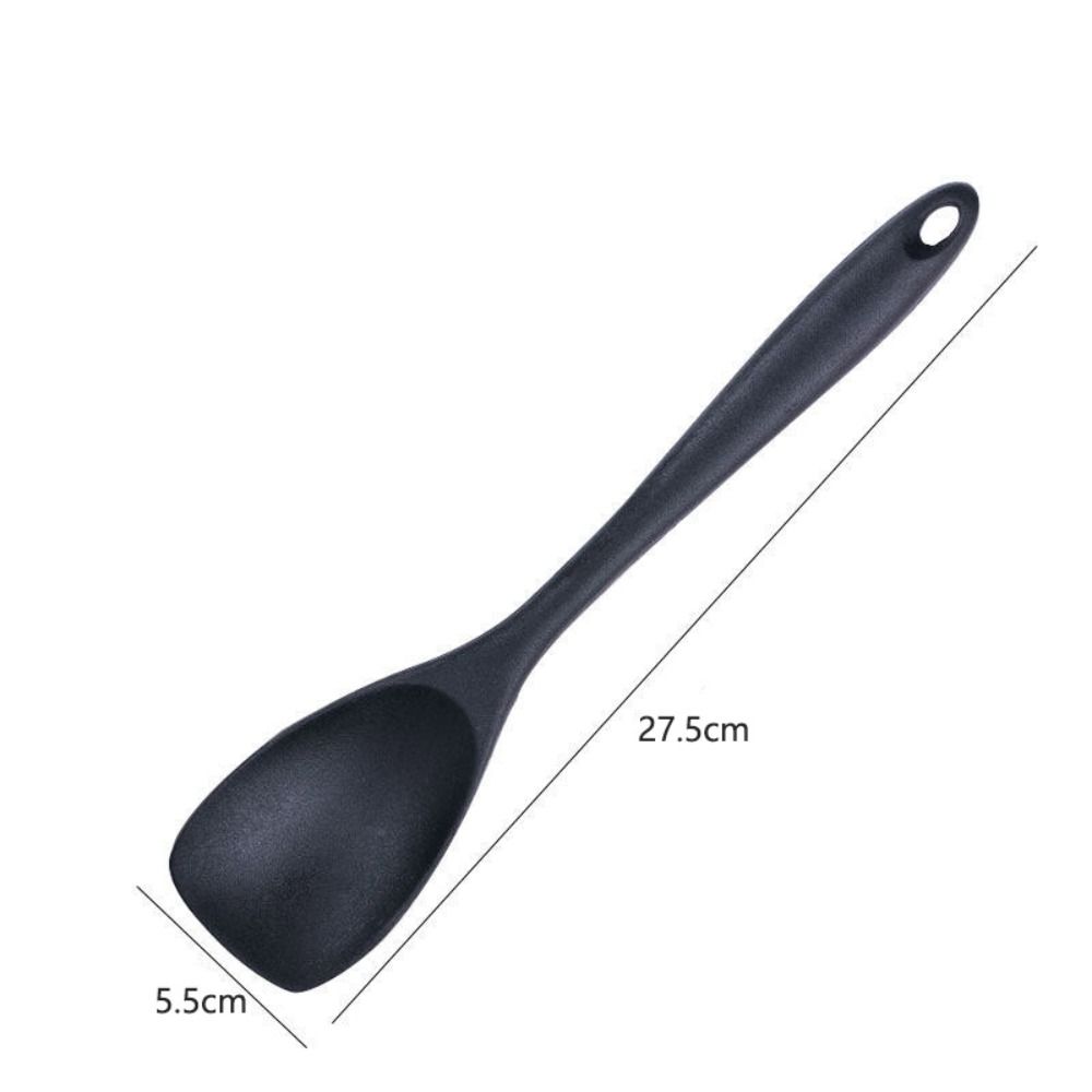 Heat Resistant Kitchen Spatula Silicone Salad Mixing Spoon Duck Tongue Shovel  Butter
