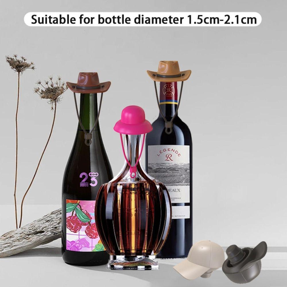 Silicone Wine Bottle Stopper Reusable Sealer Plug Funny Wine Bottle Cap Bar Kitchen Supplies