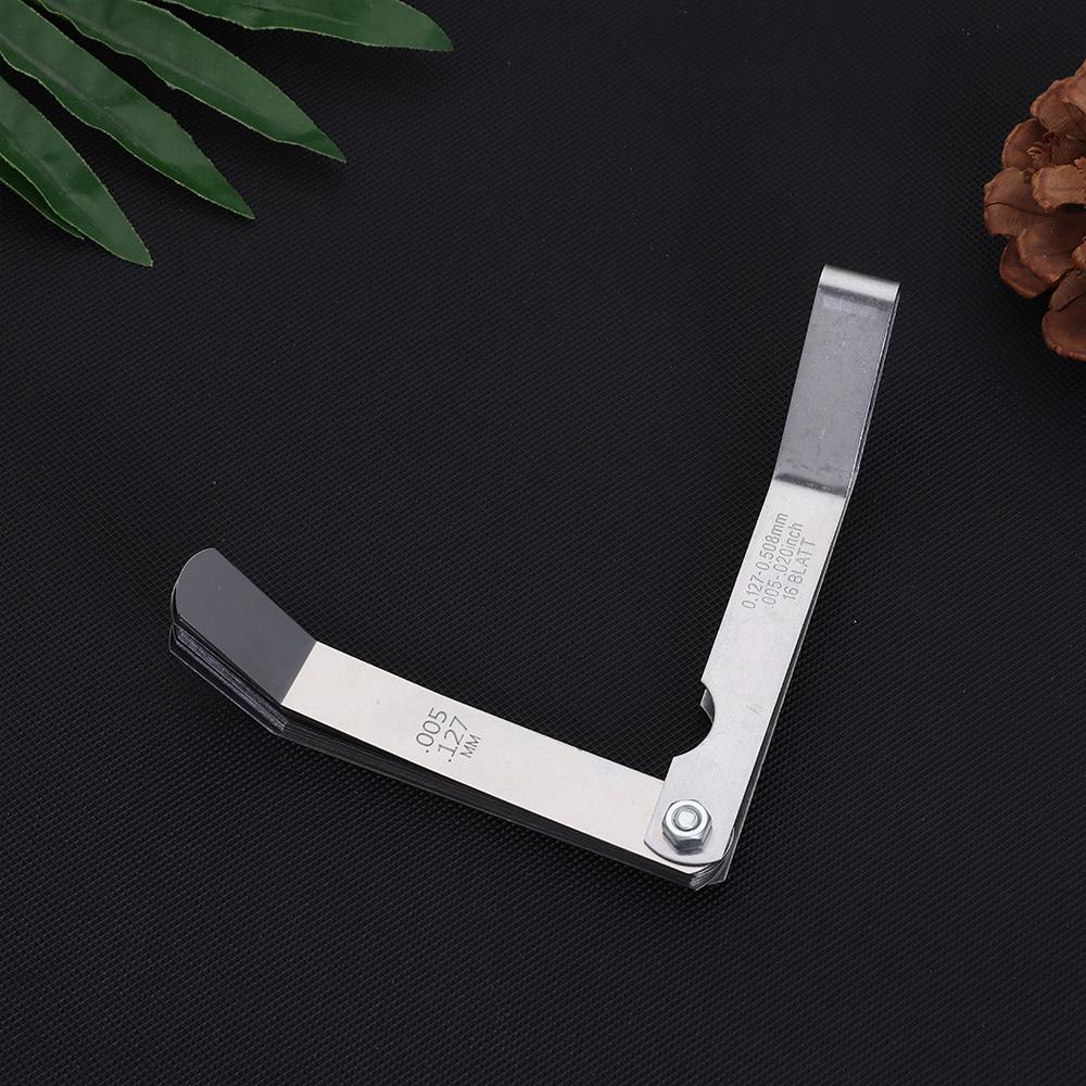 Измеритель смещения клапана из нержавеющей стали 0,05-1,0 мм, метрический, 100 мм, щуп