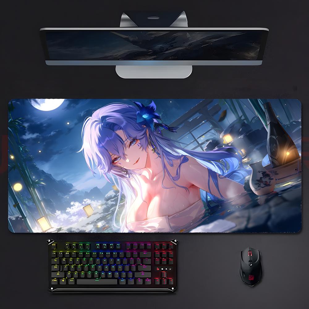 Game Openworld Wwuthering Waves Mouse Pad Large Gaming Mousepad With Stitched Edges Thickened Desk Mat Pc