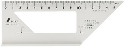 Shinwa Sokutei 62113 Универсальная линейка, Алюминиевая,