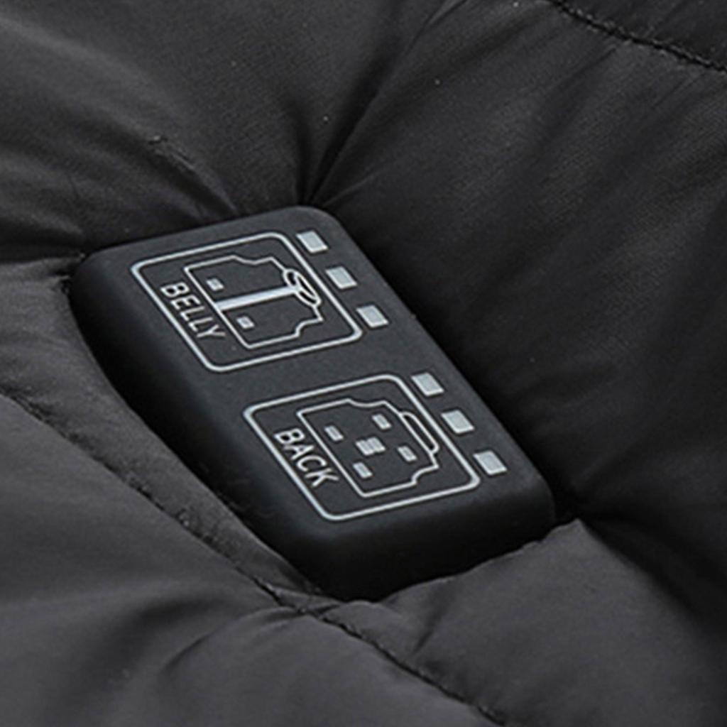 Недавно модернизированный жилет с подогревом брюшной полости Dual Control 11, жилет с интеллектуальным электрическим подогревом при постоянной температуре