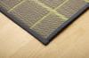 Ikehiko Igusa Tatami Mat Igusa Kitchen Mat Check 43 x 180 см Серый Изготовлен из отечественного тростника Простой дизайн Прибл.. Нескользящий #8239710