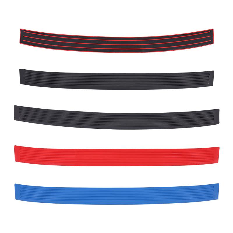 Багажник автомобиля, накладка на порог из ПВХ, защитная пластина 90*7,5 см 104x8,5 см, защита заднего бампера, резиновые молдинги, накладка, накладка, полоса автомобиля