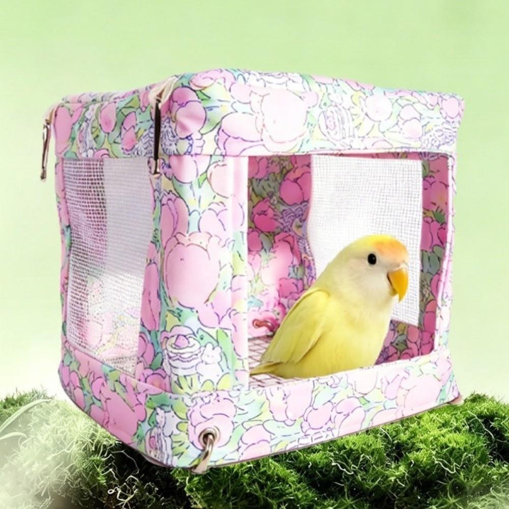 Breathable Mesh Bird Hanging Bed Bite Resistant Parrot House Multi-functional Bird Nest Sparrows