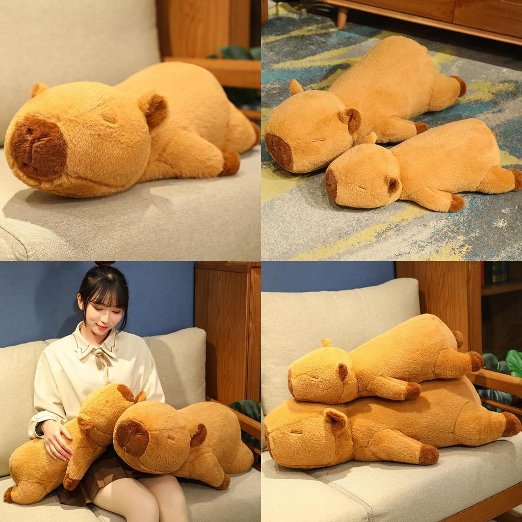 Плюшевая подушка Капибара Подушка Подарок на день рождения Украшение спальни Животные куклы