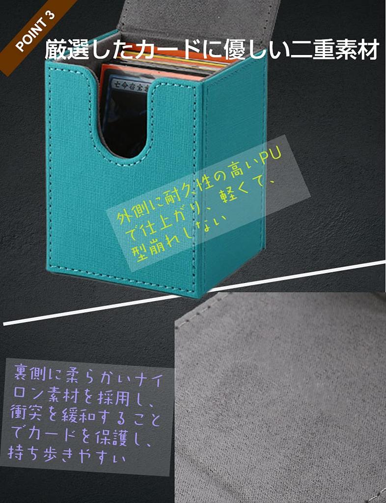 Чехол для коллекционных карт Venssu Deck Case, вертикальный магнит, искусственная кожа, 100 штук, чехол, совместимый с Pokemon Duema, различные карточные игры "Yu-Gi-Oh BOX" (черный (красный