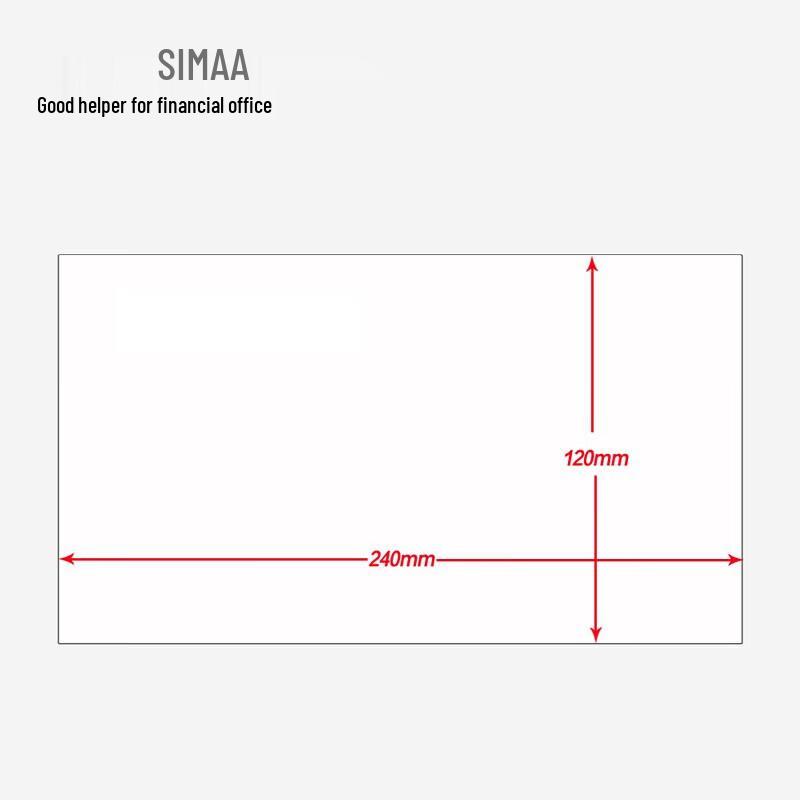 Бумага для бухгалтерских ведомостей Xima, пустая, 240x120 мм, 80 г, 500 листов