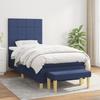 3137139 vidaXL Divan Bed with Mattress Blue 100x200 Cm Fabric