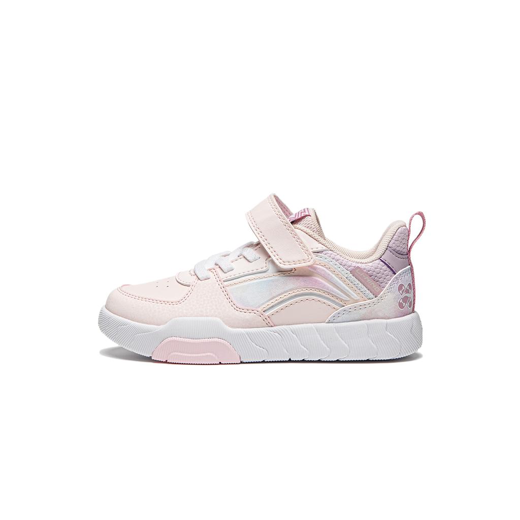 Li Ning Kids Fashion Trend Comfortable Low-Top Sneakers Kids Sneakers Light-Rose-Pink YKNU060-4