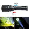 White/XPE Green/Red/IR Flashlight Led Tactical Night Hunting Flashlight Torch Weapon Gun Light+Remote Switch+18650+USB Charger