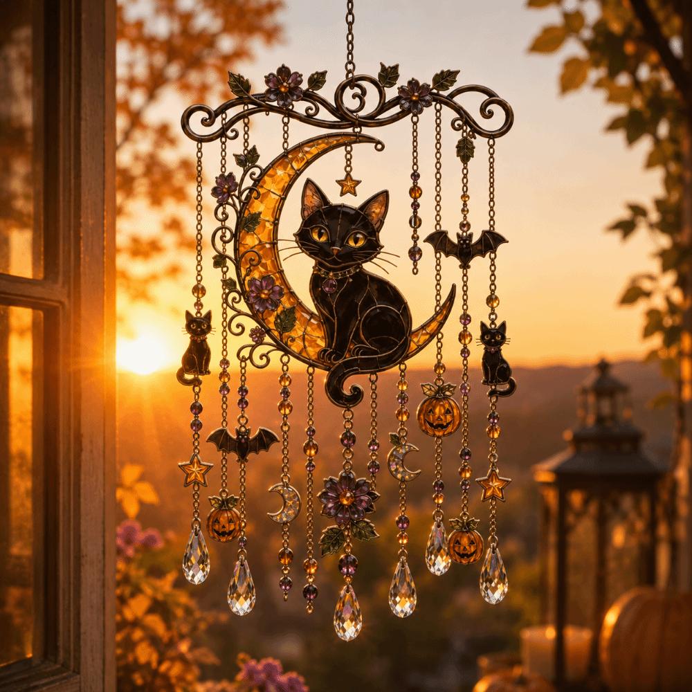 Luminous Ghost Wind Chime Hanging Soft Natural Sound Glow-In-The-Dark Ornament Pumpkin Bat Spider Charms Glow-In-The-Dark