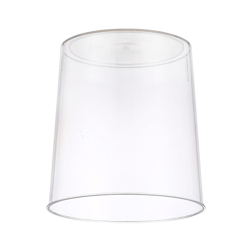 Plastic Transparent Trash Can Round Shape Flower Clear Vase Clear Garbage Container Bedroom